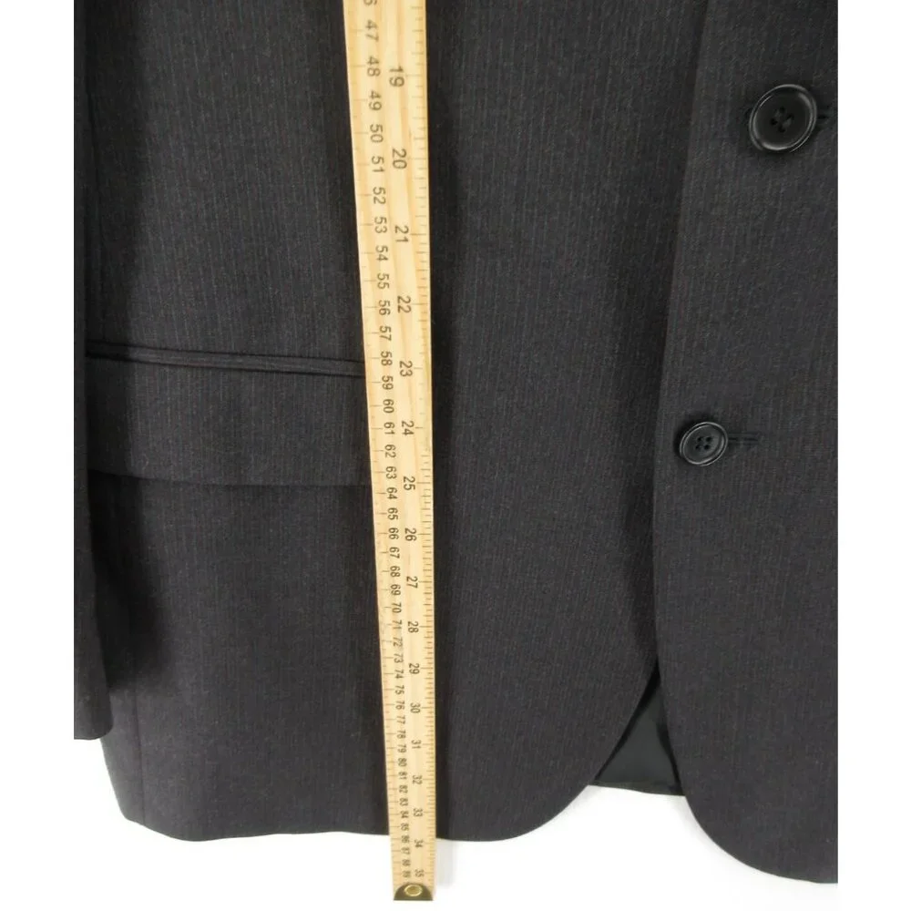 Missoni Sport Coat 44 Long Blazer Virgin Wool Jacket Pinstripe Lined